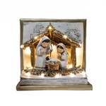 White &Gold Nativity Light-up