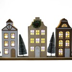 LED 3 HOUSES DECO