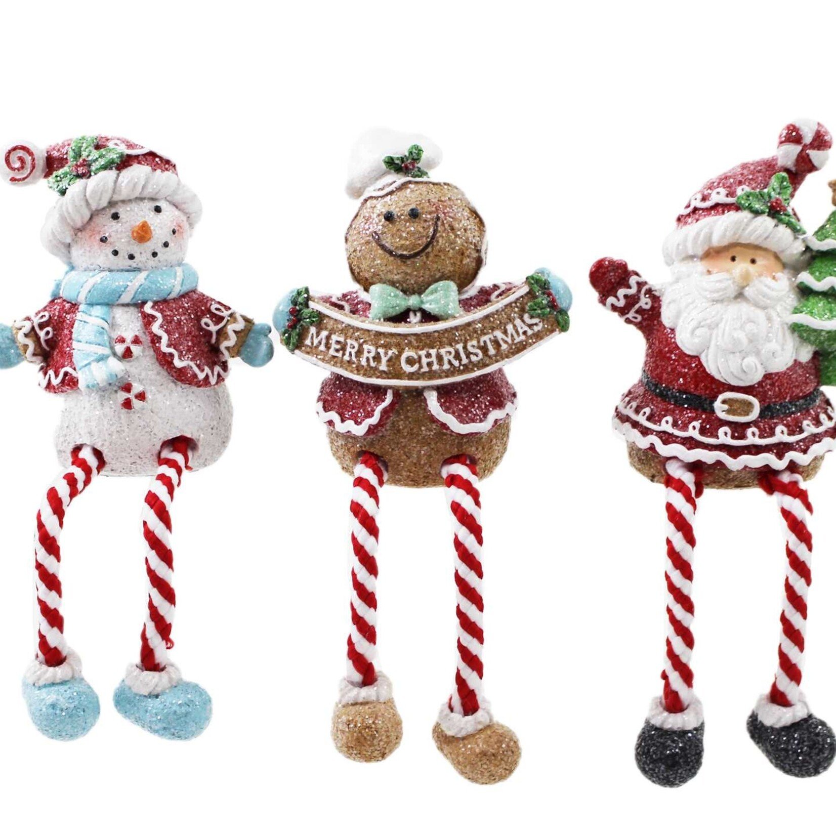 Dangle Legs Snowman/Gingerbread man / Santa
