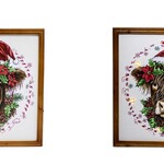 Santa Cow w/ LED Wall Art