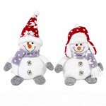 PLush Sitting Snowamn w/Hat - 2Asst.
