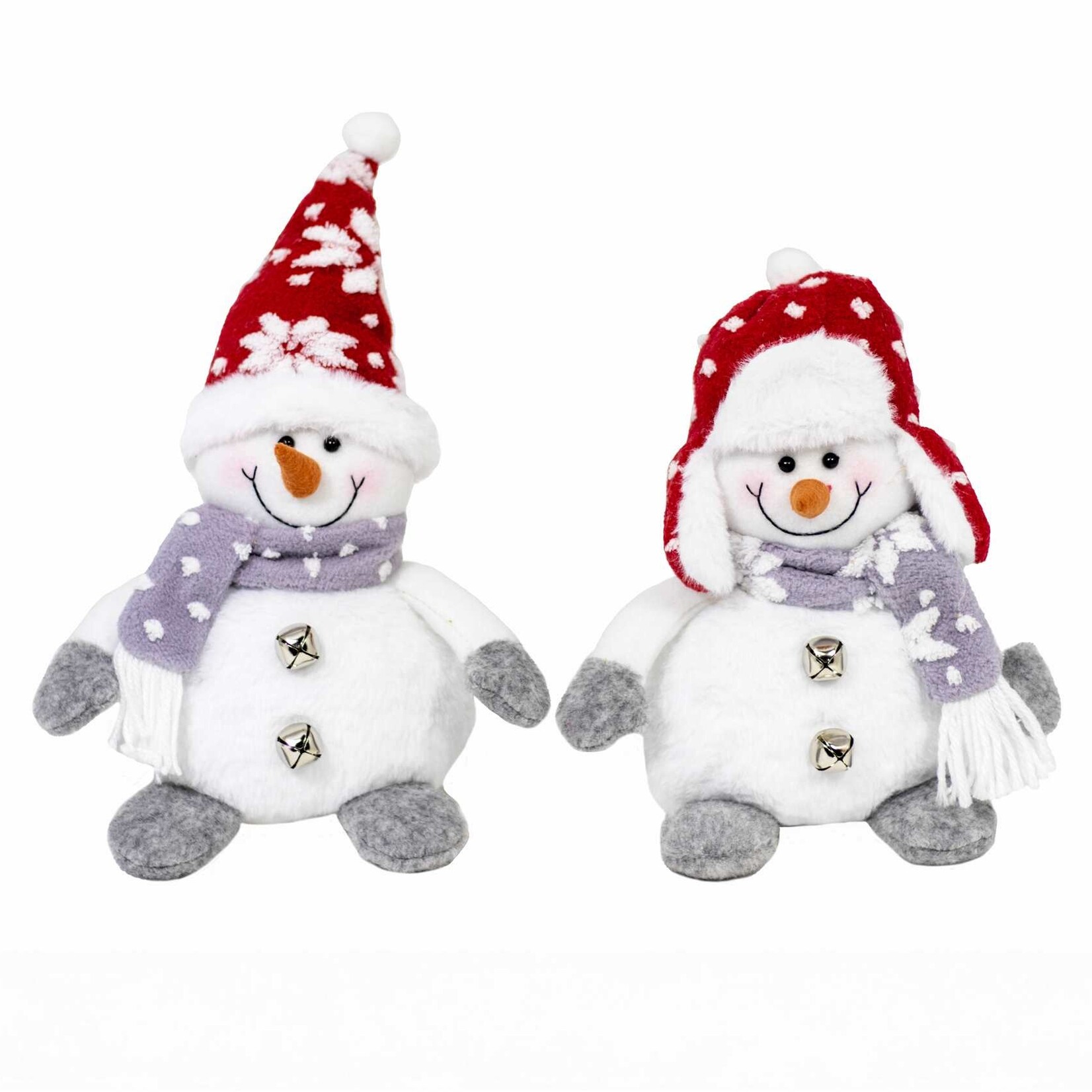 PLush Sitting Snowamn w/Hat - 2Asst.