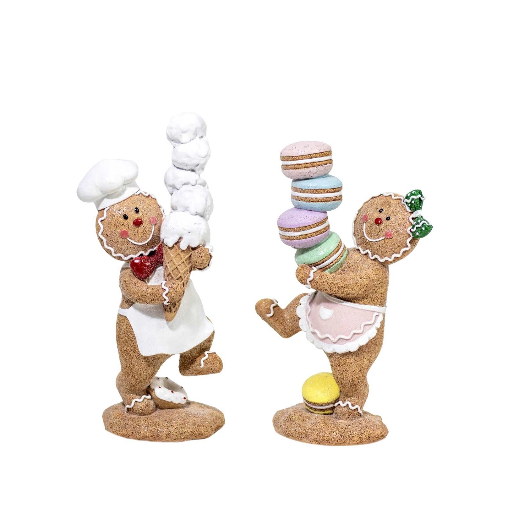 Gingerbread Figure ice Cream / macaron - 2 Asst.