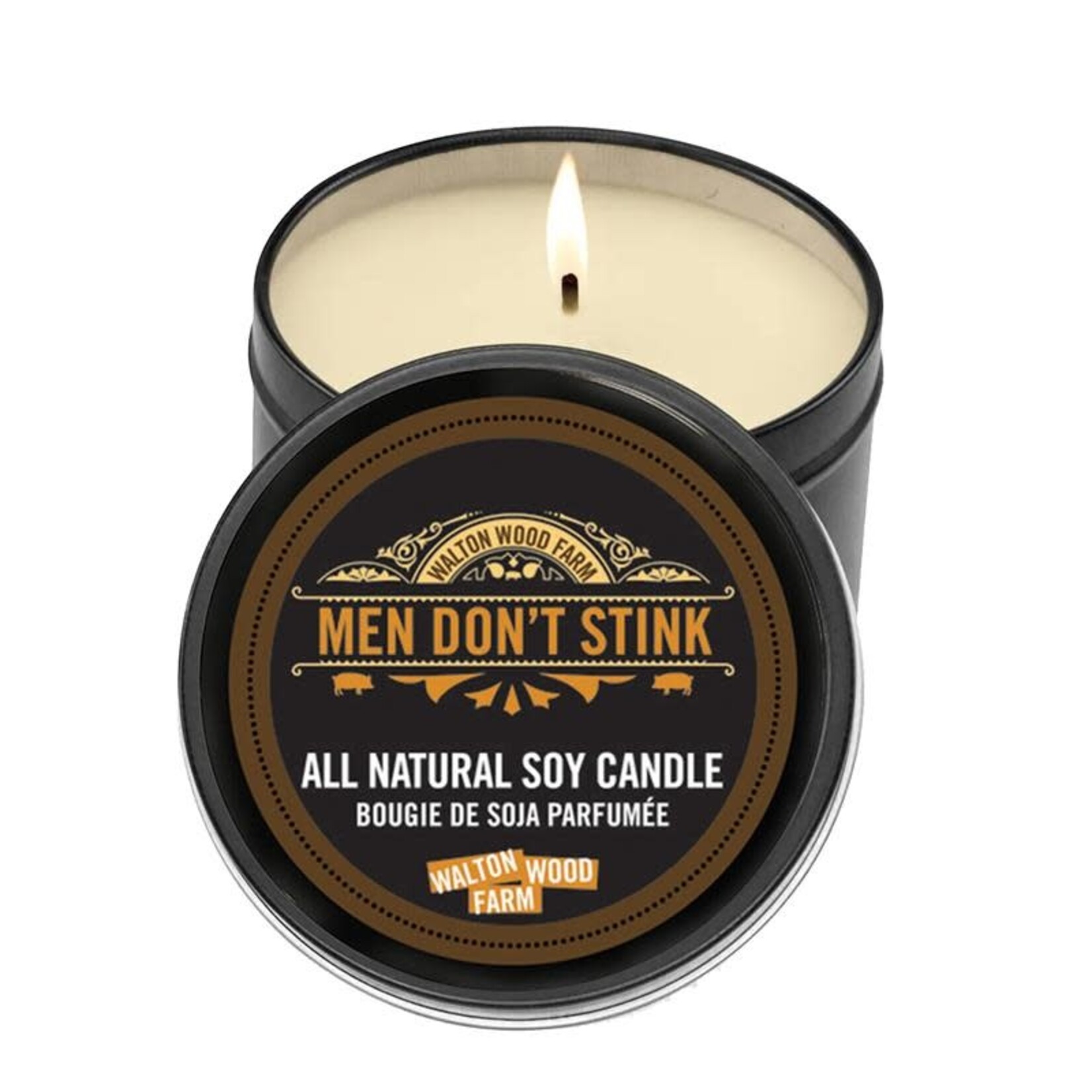 8 OZ Candle Tin Men Don't Stnk