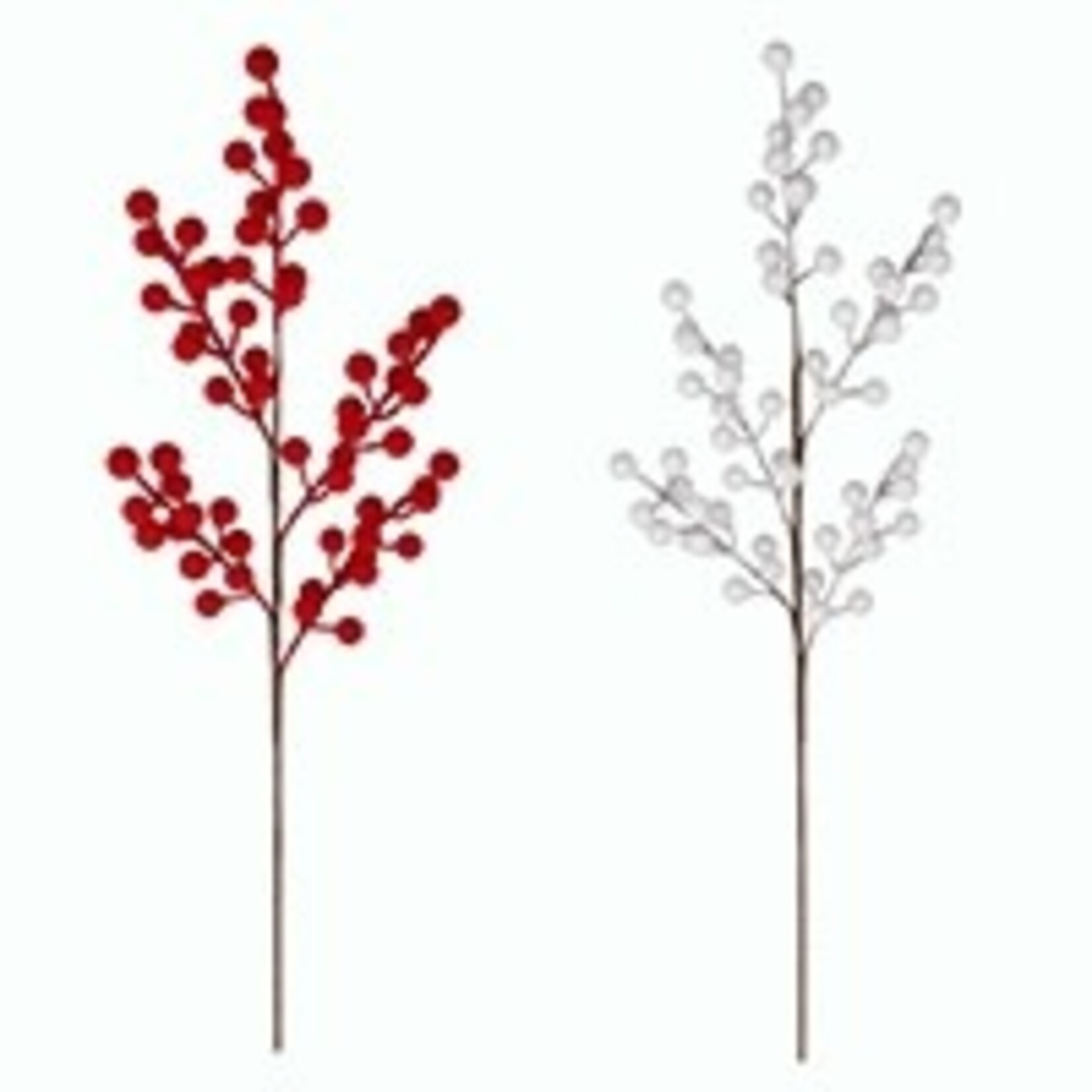 POM POM Balls Pick , 2 Asst. - WHITE, RED