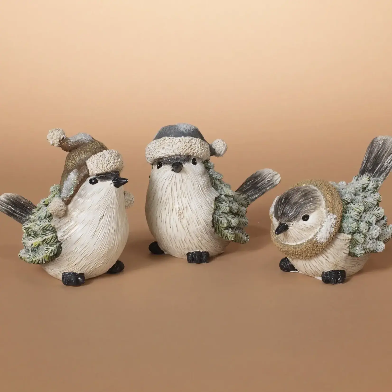 Winter Bird Figurine - 3 Asst.