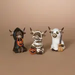 4.75" Halloween Highland Cow - 3 Asst.