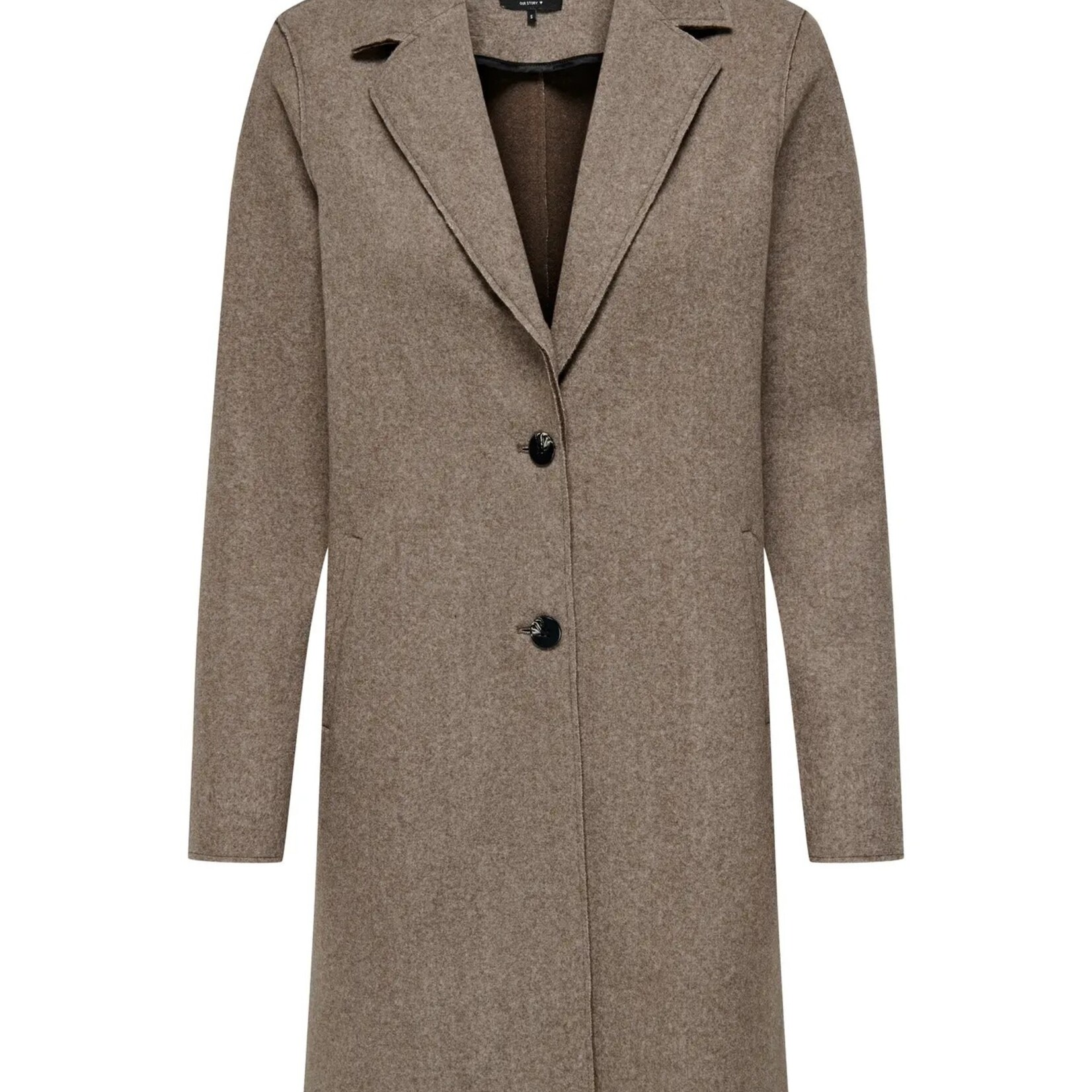 ONLY ONLCARRIE Bonded Coat Caribou - Small, Med.
