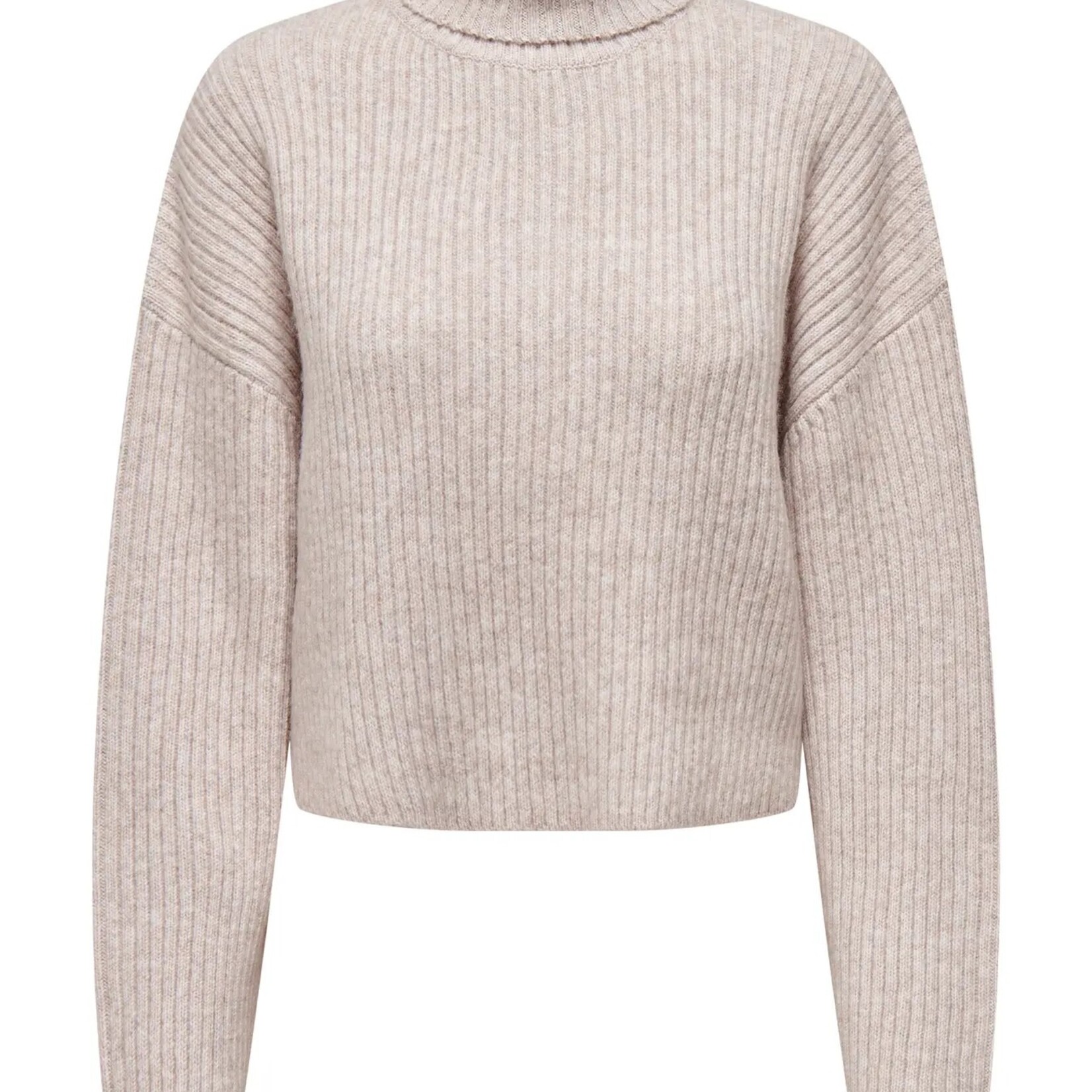 ONLY ONLMELANIE L/S ROLLNECK- Oatmeal - Small - Large