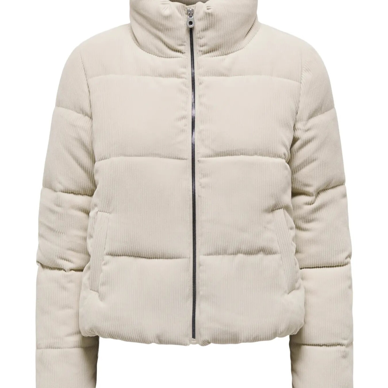 ONLY ONLNEWDOLLY CORDUROY Puffer Coat - Moonstruck - Med., Large