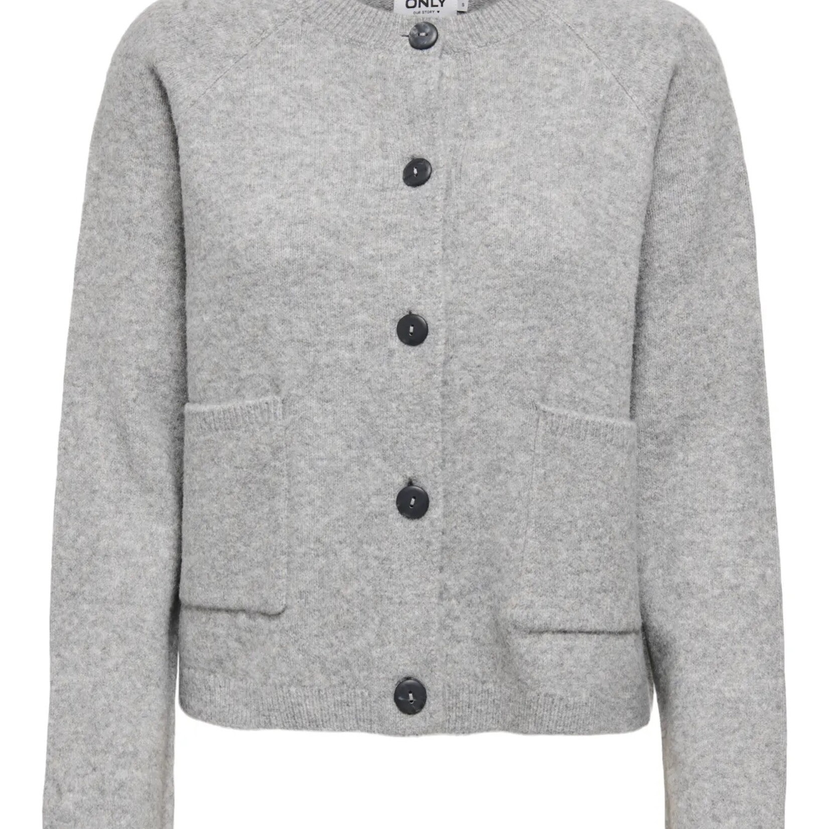 ONLY ONLPIEMONTE L/S CARDIGAN - Light Grey - Small- Large