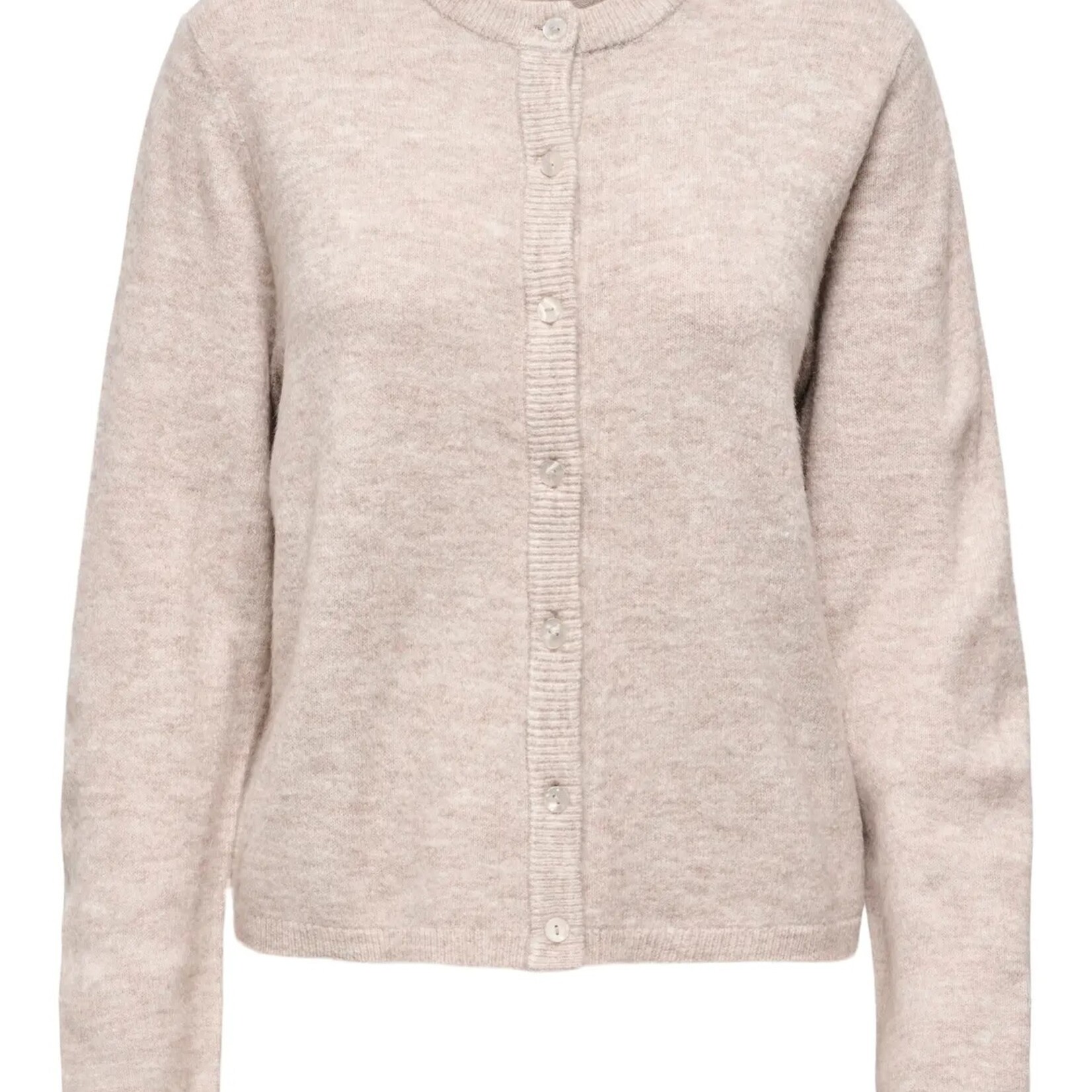 ONLY ONLSIMONI L/S O-NECK CARDIGAN - Pumice Stone -Small - Large