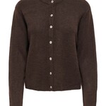 ONLY ONLSIMONI L/S O-NECK CARDIGAN - Coffee Bean - Small - Large