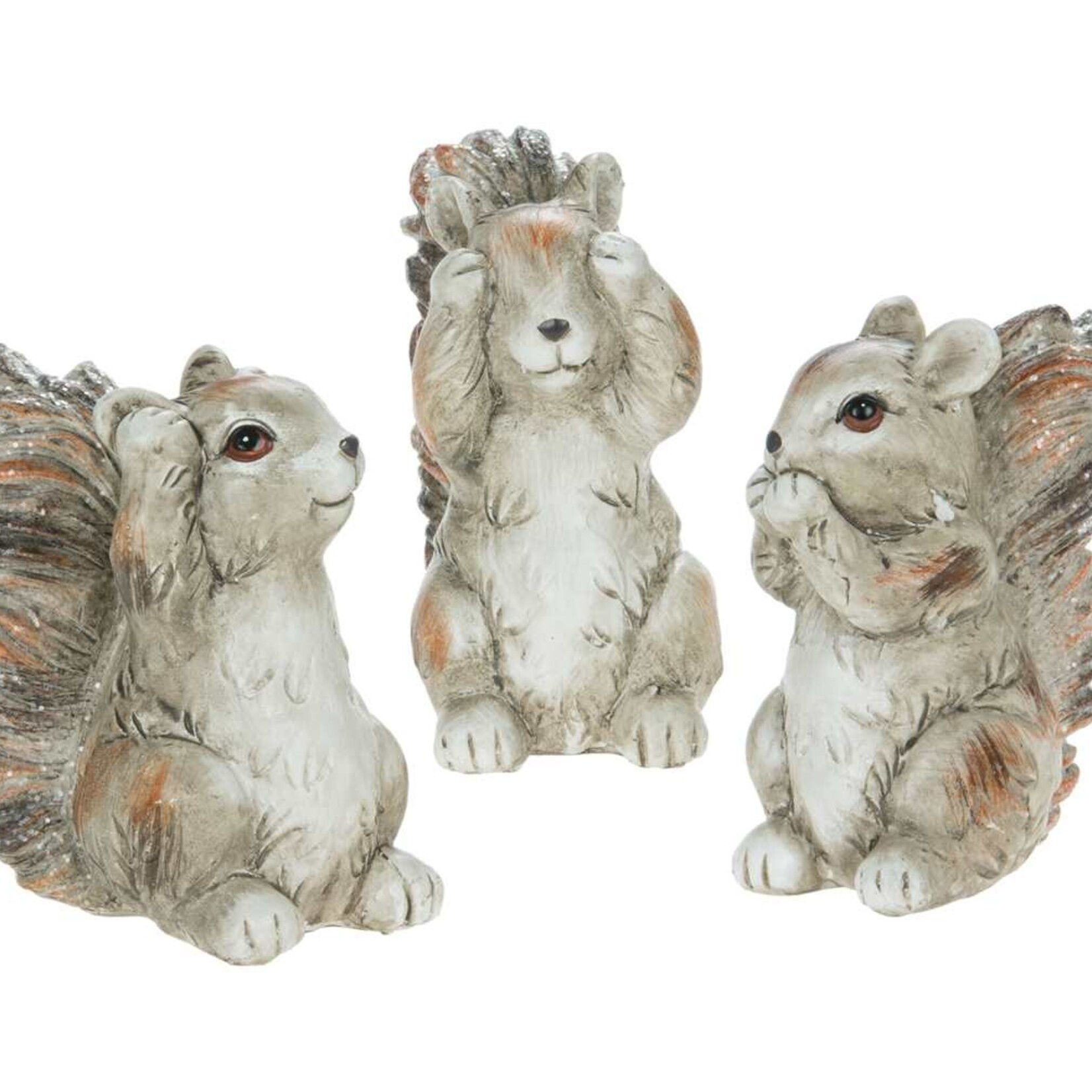 4" HEAR/SEE/SPEAK SQUIRREL 3Asstd.
