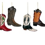 3" Cowboy Boot Ornament - 4Asstd.