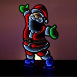 72" Outdoor Infinity Santa LED Light W/Base