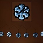 70" Snowflake Garland Infinity Lights