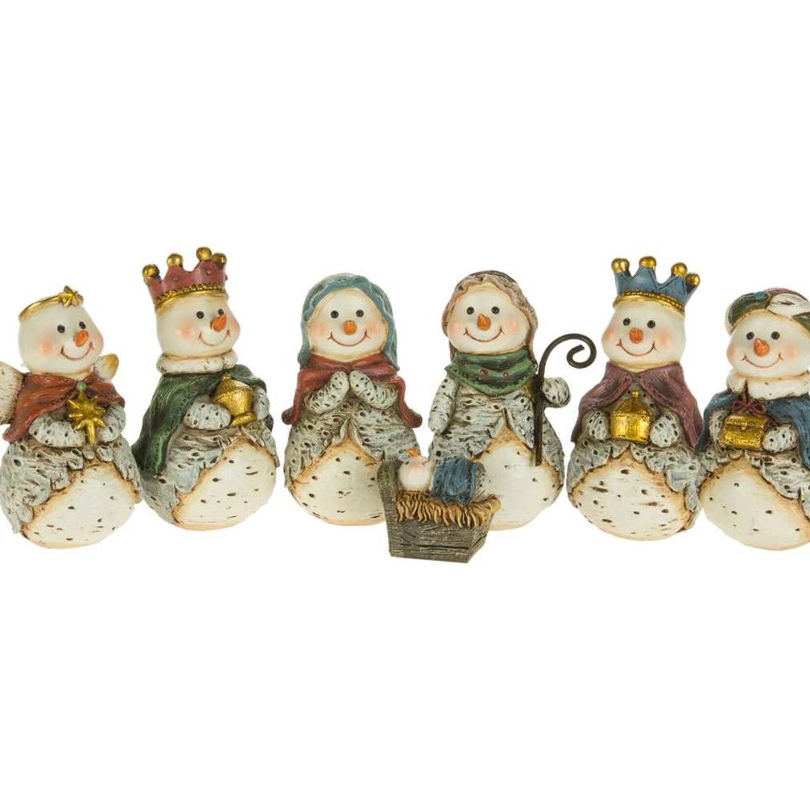 6" Snowman Nativity