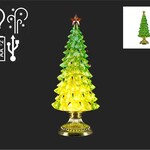 14.5" Green  Christmas Tree Snow globe