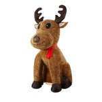 8' Inflatable Plush Sitting Reindeer