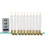 Sm LED Tree Clip Candles w/Remote-5.5"H