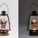 LED Santa Lantern w/Music