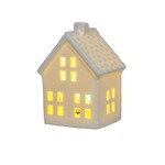 Small White Porcelain LED House