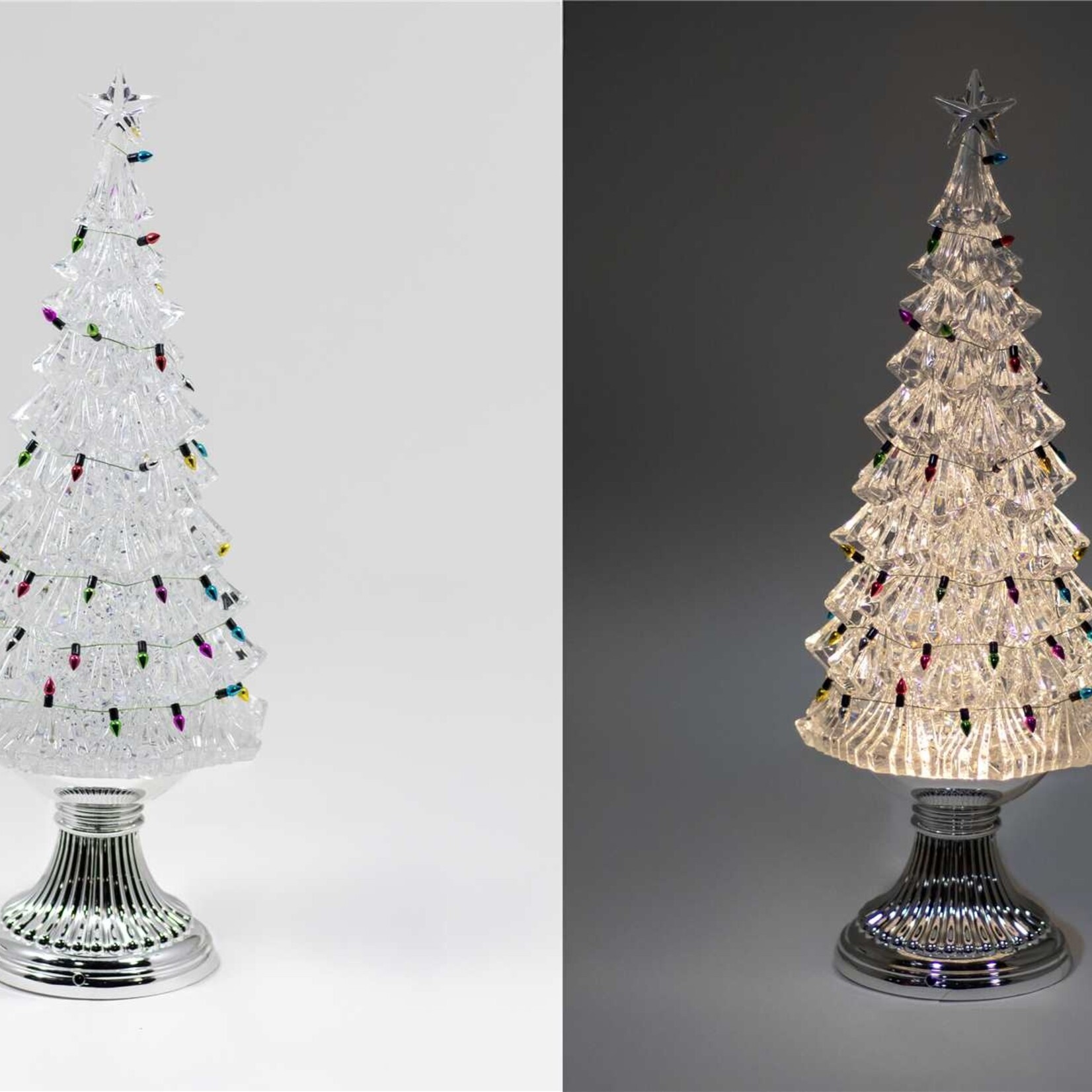 LED Water Spinner Tree w/Linghts