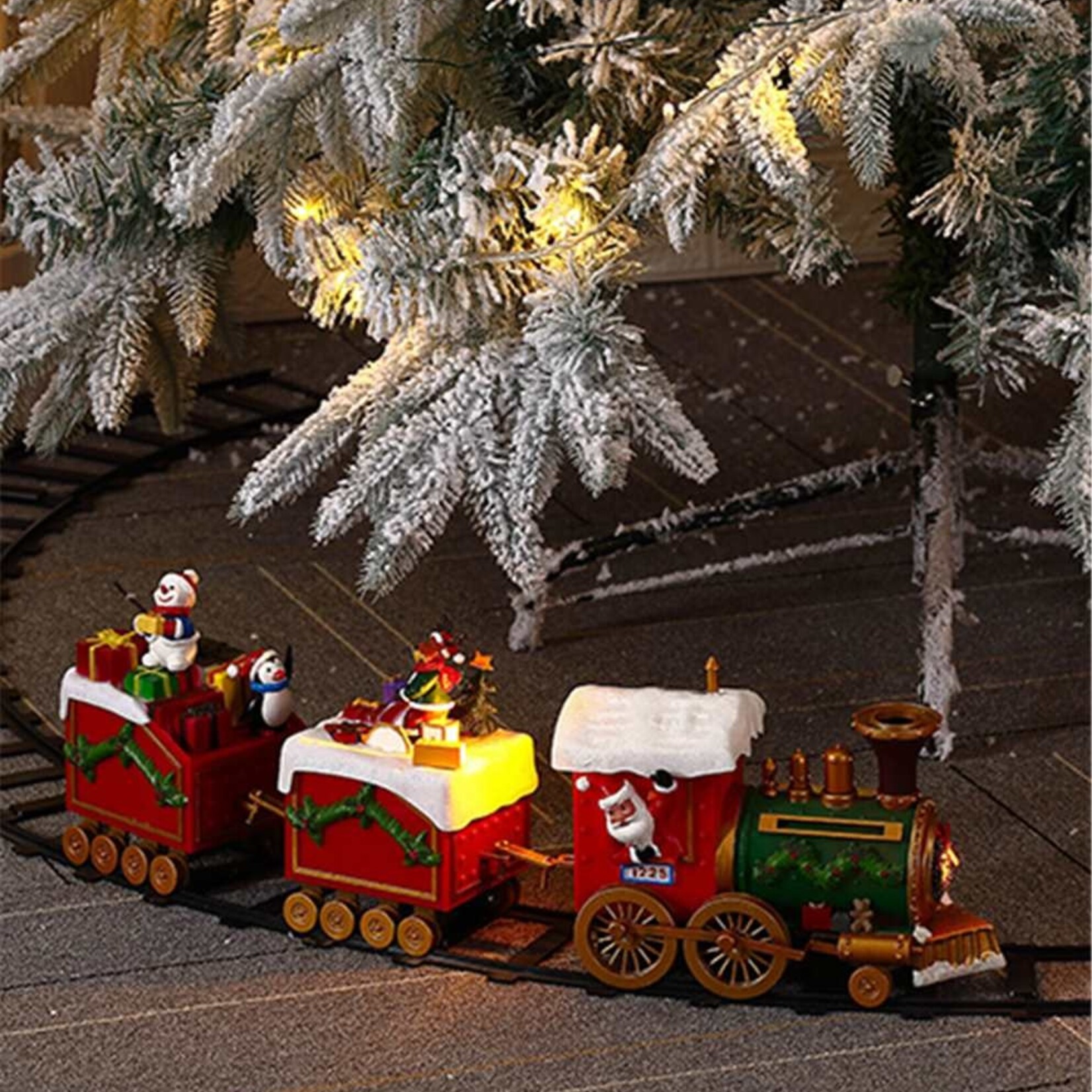 Christmas Train w/Track, Music, LED lights