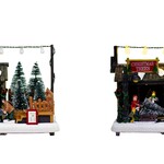 Christmas Tree Tiny village scene w/LED