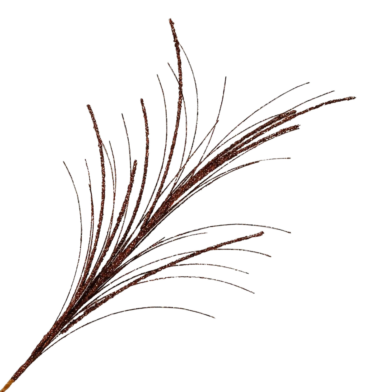 SPRAY FEATHER GRASS COPPER 26" GLITTER