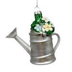 ORN GLASS WATERING POT 4" SILVER