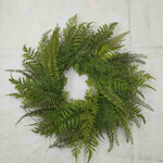 26" Mixed fern wreath