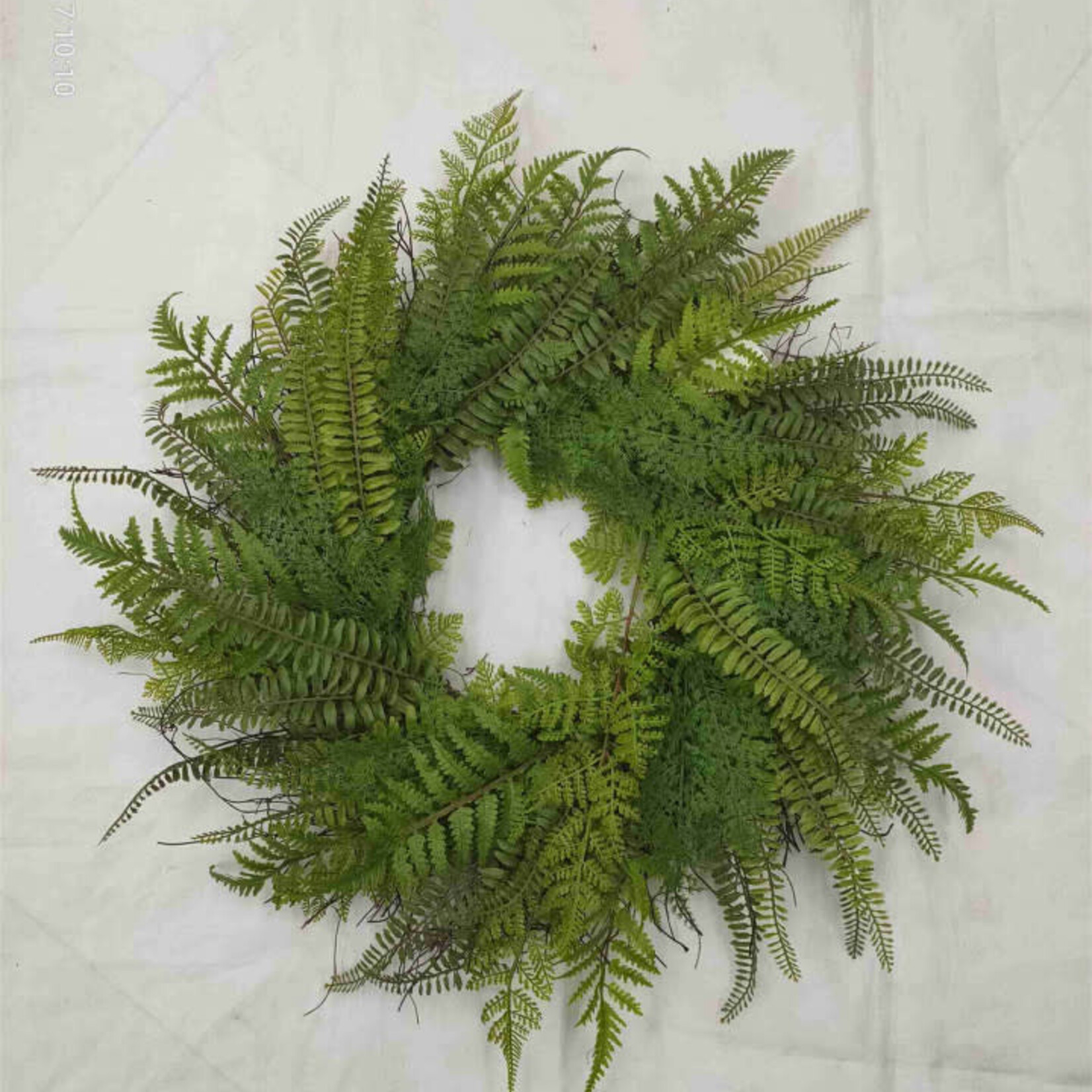 26" Mixed fern wreath
