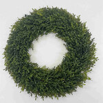 24" UV Treated boxwood wreath