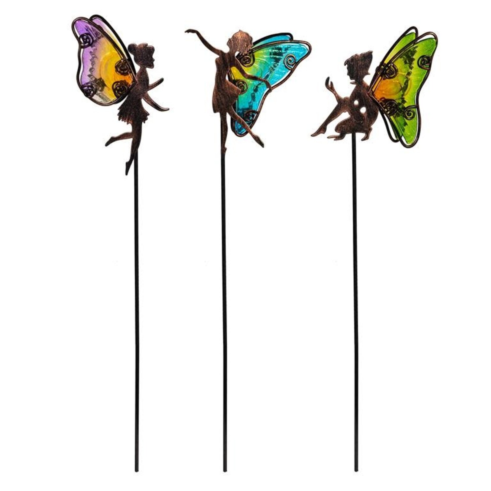 Garden of Wonder Glass and Metal Fairy Plant Pick - Asst. 3