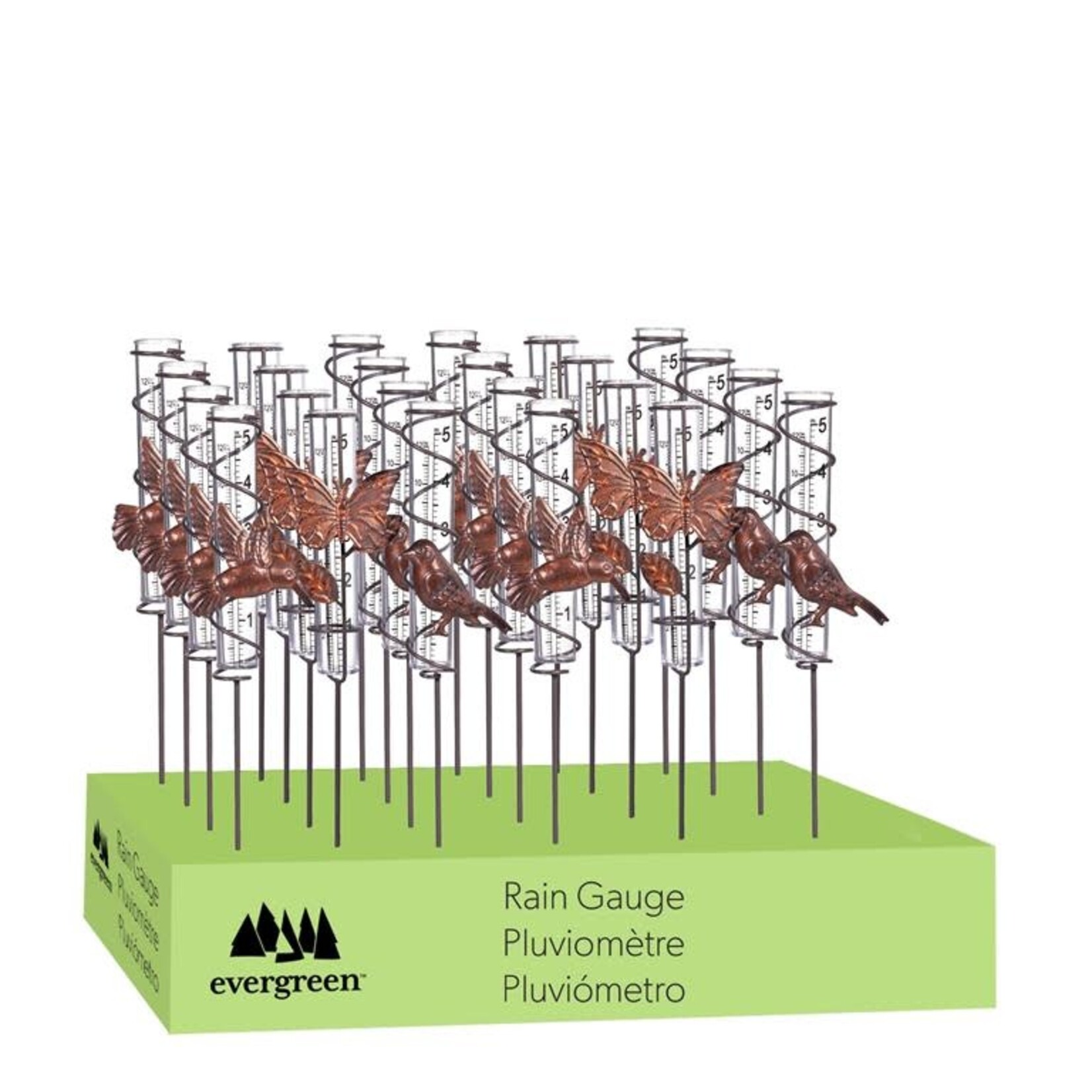 Pollinator Garden Rain Gauge Plant Pick, 3 Styles