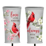 Memorial Garden Stake, Cardinal Planter Stake, Asst of 2