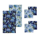 Hydrangea Haven Kitchen Gift Set Quick Dry, 1pc Towel and 2pc Dish Cloth
