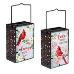 Memorial Outdoor Lamps & Lighting, Cardinal Mini Glass Solar Lantern
