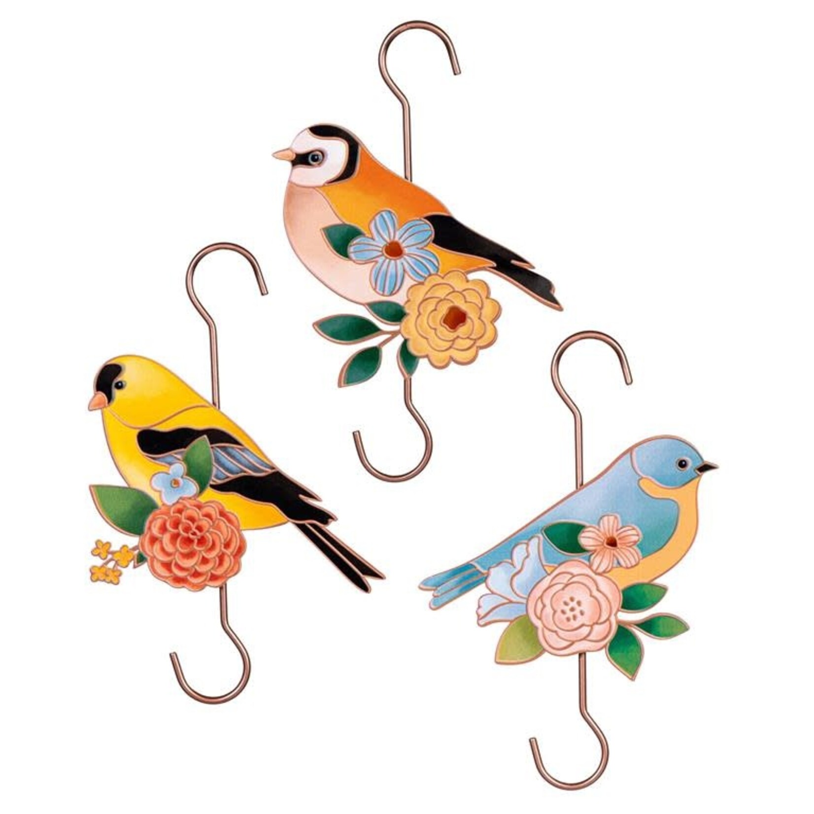 Metal Bird Planter Hook, 3 Asst.