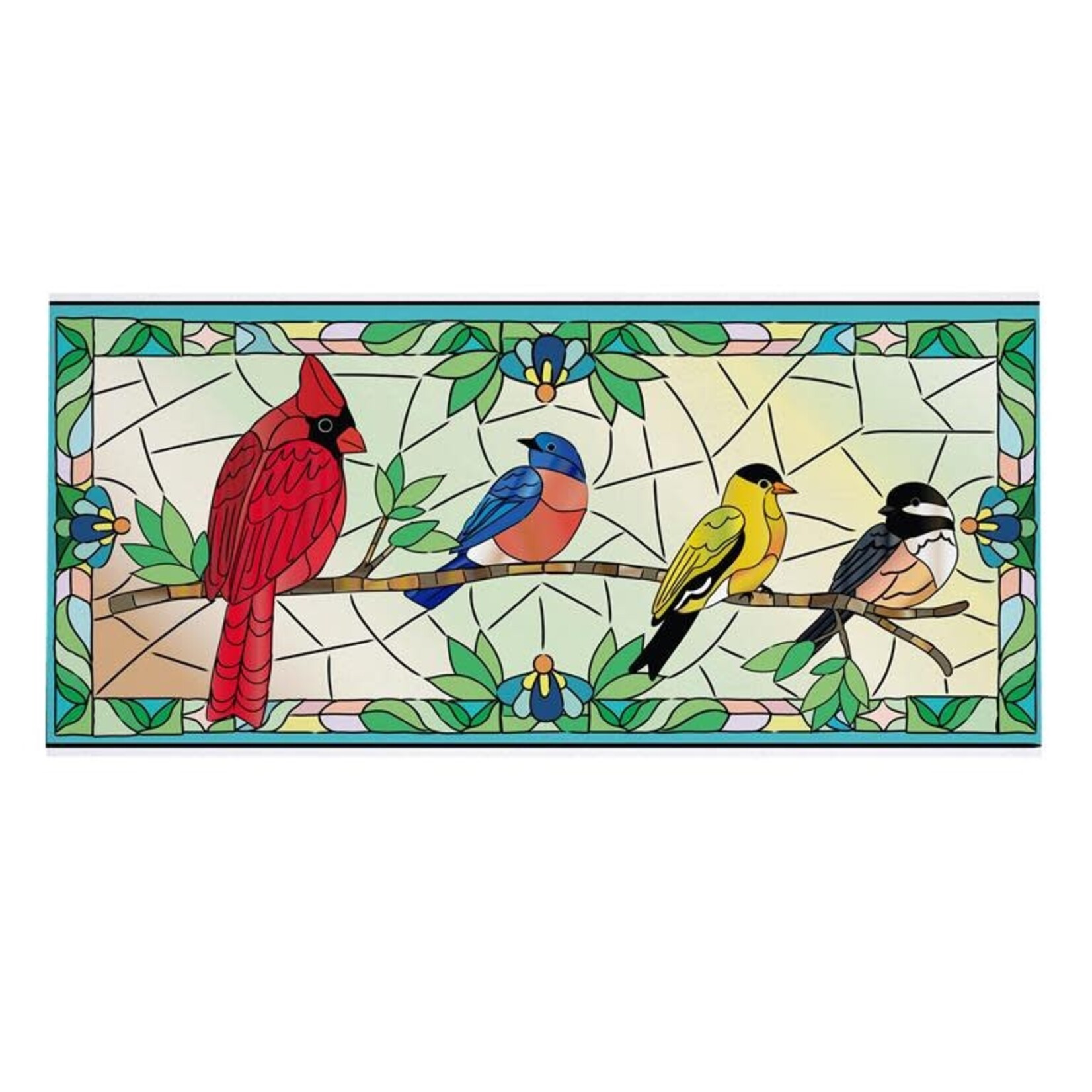 Stained Glass Songbirds Sassafras Switch Mat