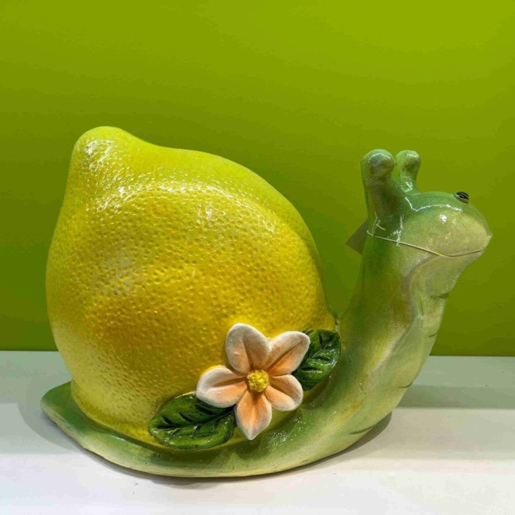 Lemon Snail Fairy Garden