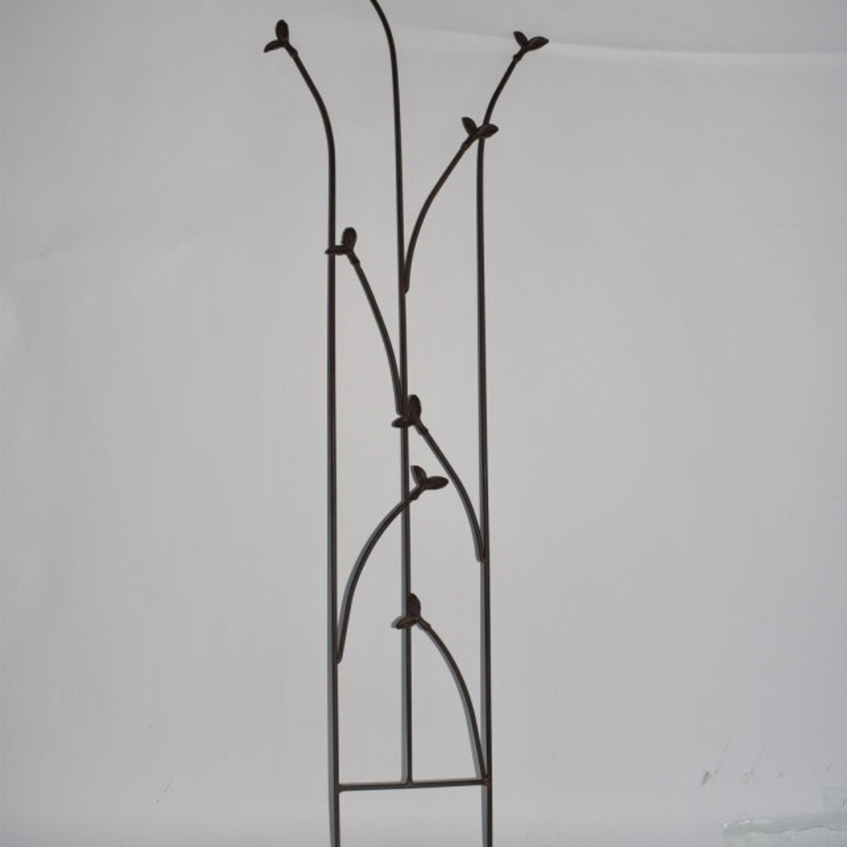 Narrow trellis with birds