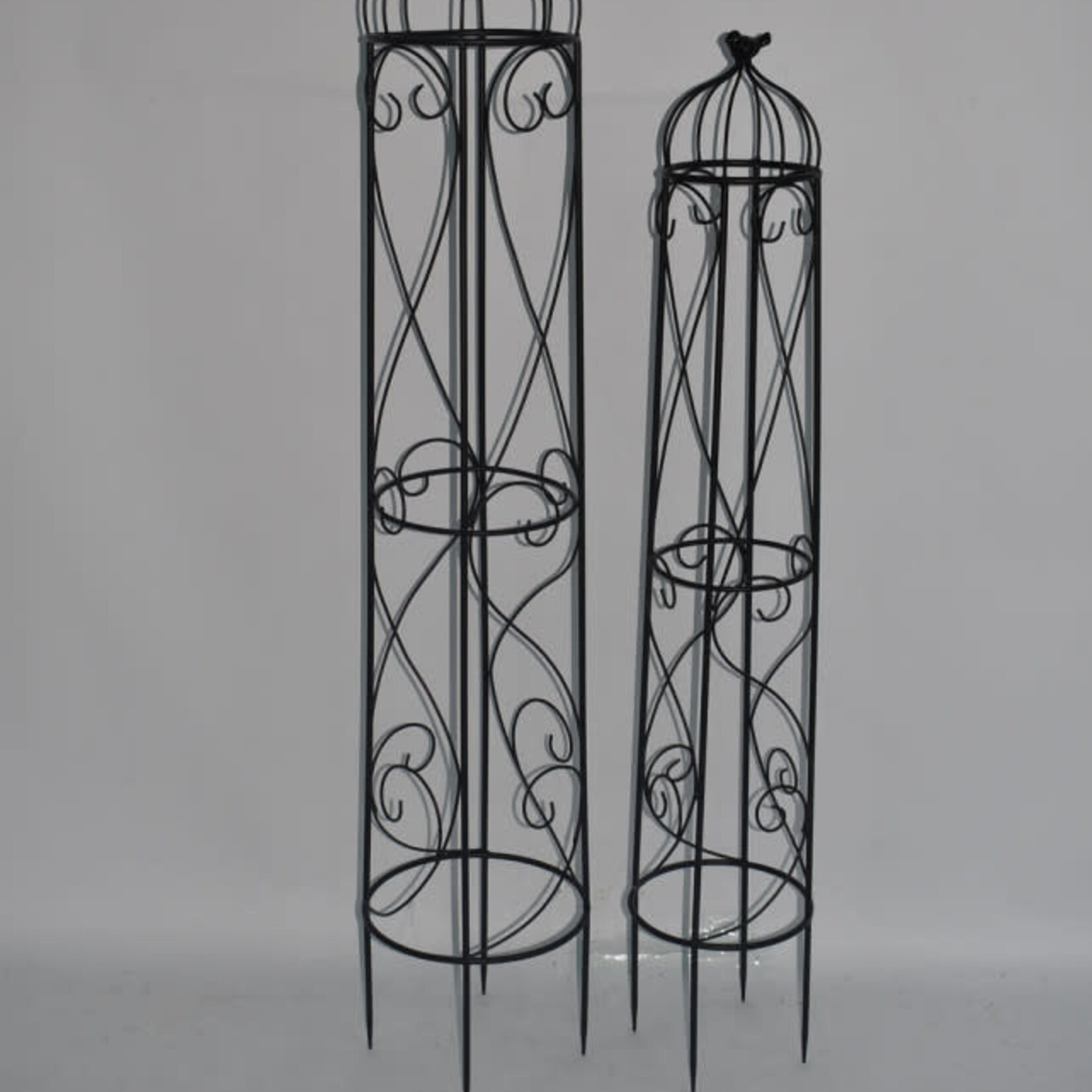 Obelisk TRELLIS with bird - Large