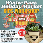 Paint a Pet + Succulent Workshop- January 31st @ 1:30pm