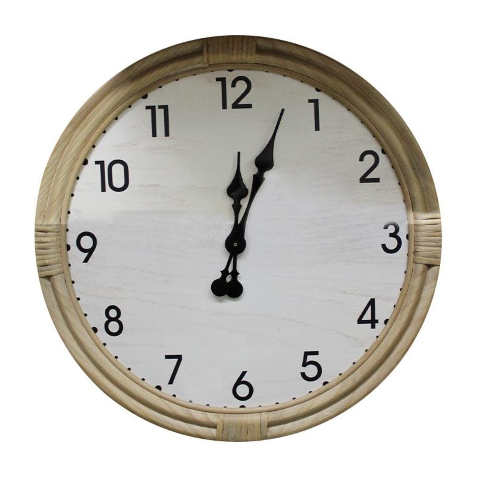 Wooden Rattan Clock