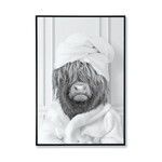 Highland Cow in Towel Print
