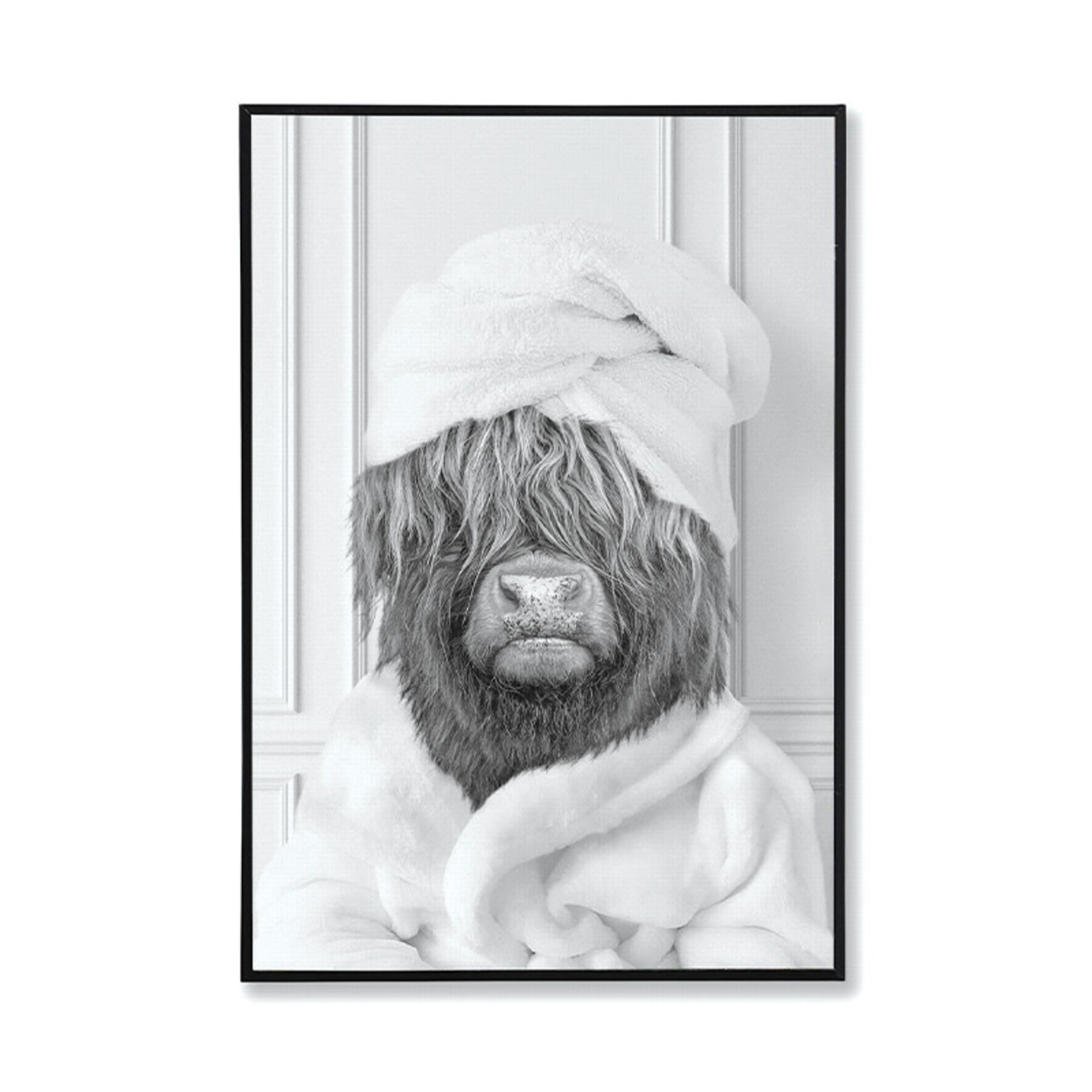 Highland Cow in Towel Print