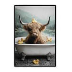 Rub-a-Dub Highland Framed Art